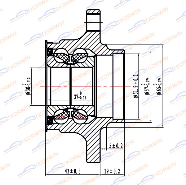 ступица колеса korwin kwah0018 оптом от производителя по низким ценам